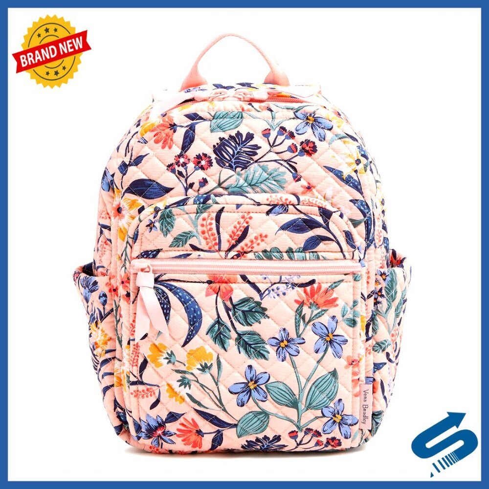 Cotton Small Backpack Casual Daypack Chic Minimal Travel Bookbag